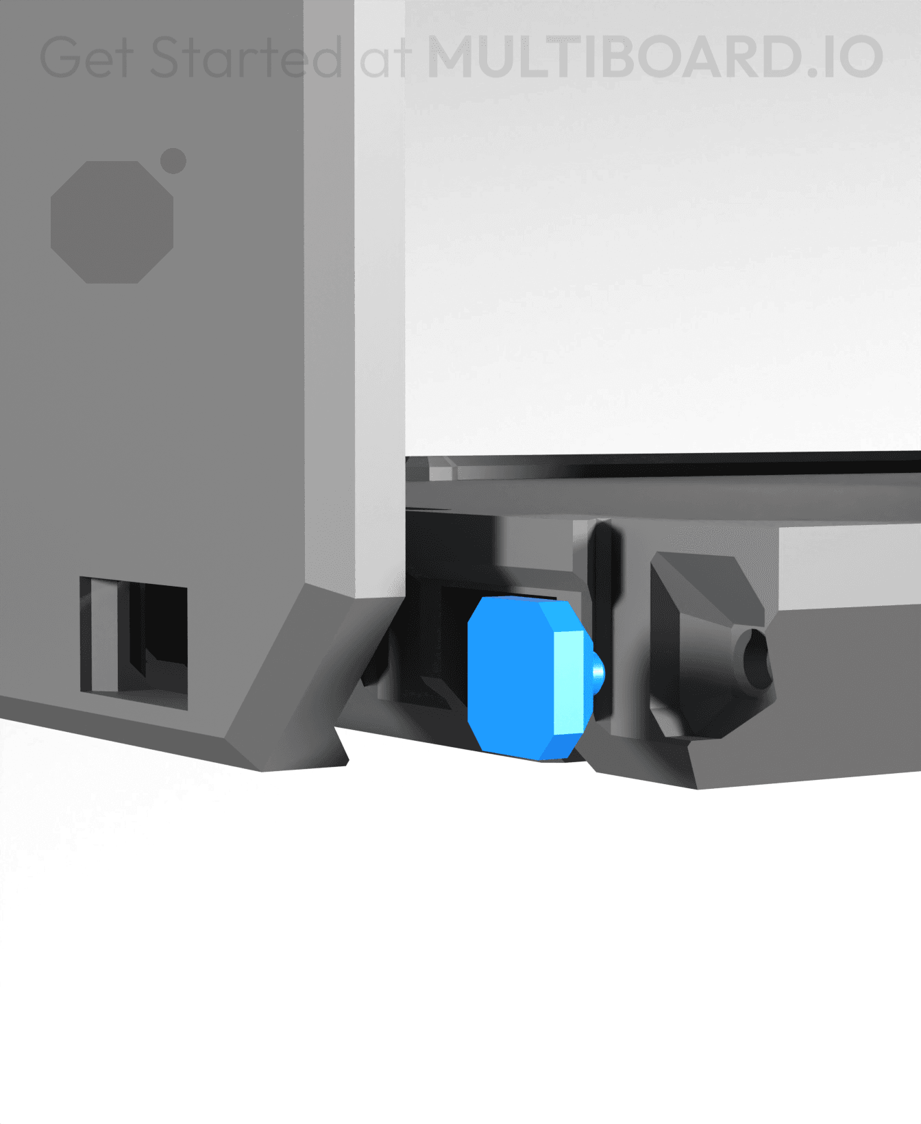 Multibin Drawer Stopper Bump 3d model