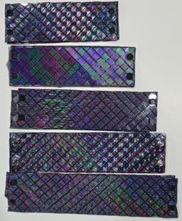 Diamond patterned cuffs - snap fastened - 5 different sizes available - 3d model