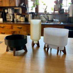 Planters With Stands Trio 3d model