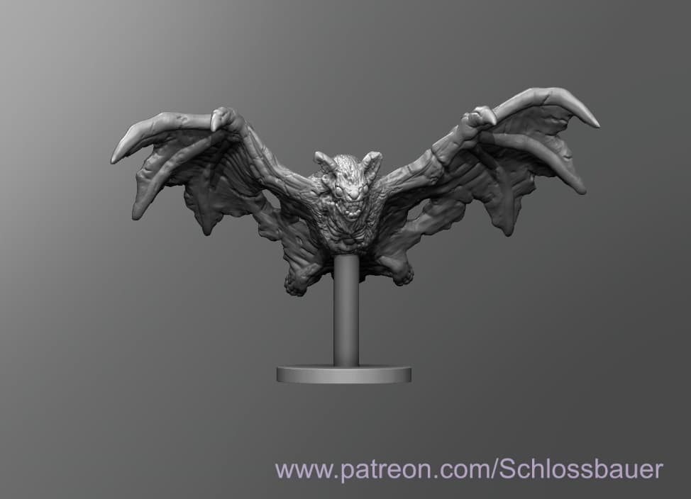 Zombie Bat 3d model