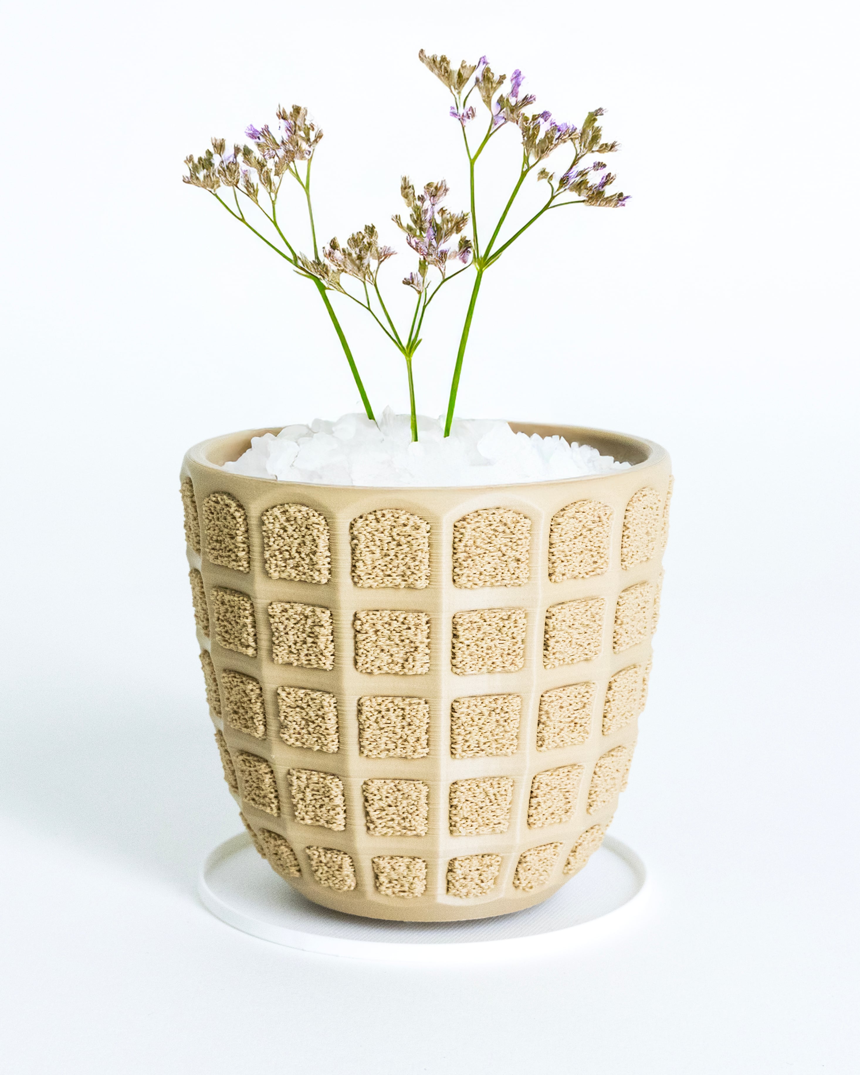 TESSERA Small Planter // 80mm Multi-Texture Pot 3d model