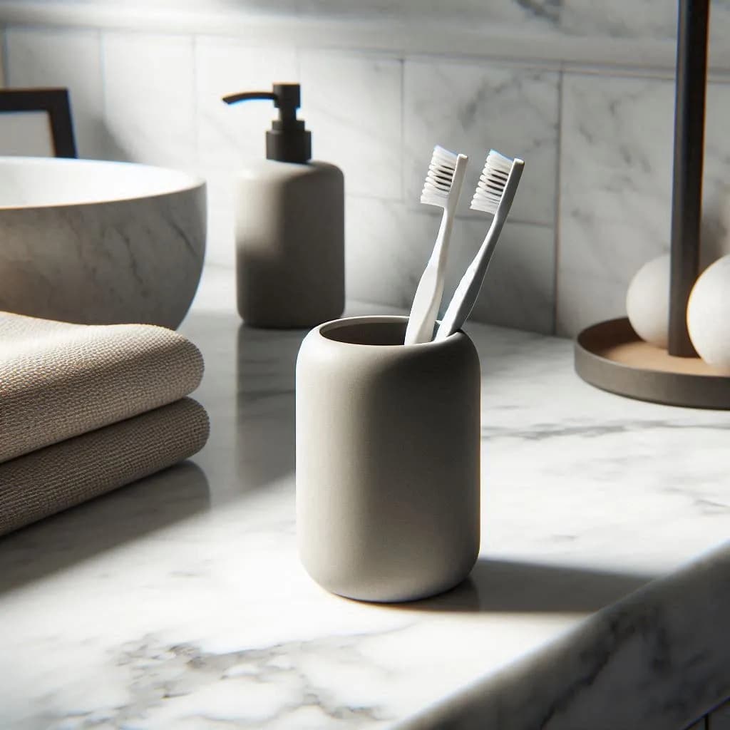 Modern Rounded Toothbrush Holder 3d model