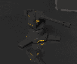 Cannon Turret Sentry Gun Helldivers 2 Stratagem 3d model