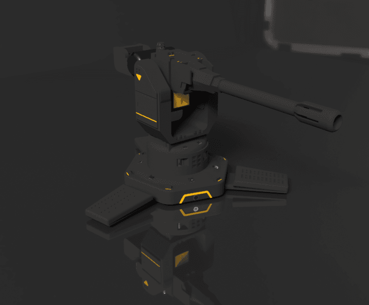Cannon Turret Sentry Gun Helldivers 2 Stratagem 3d model