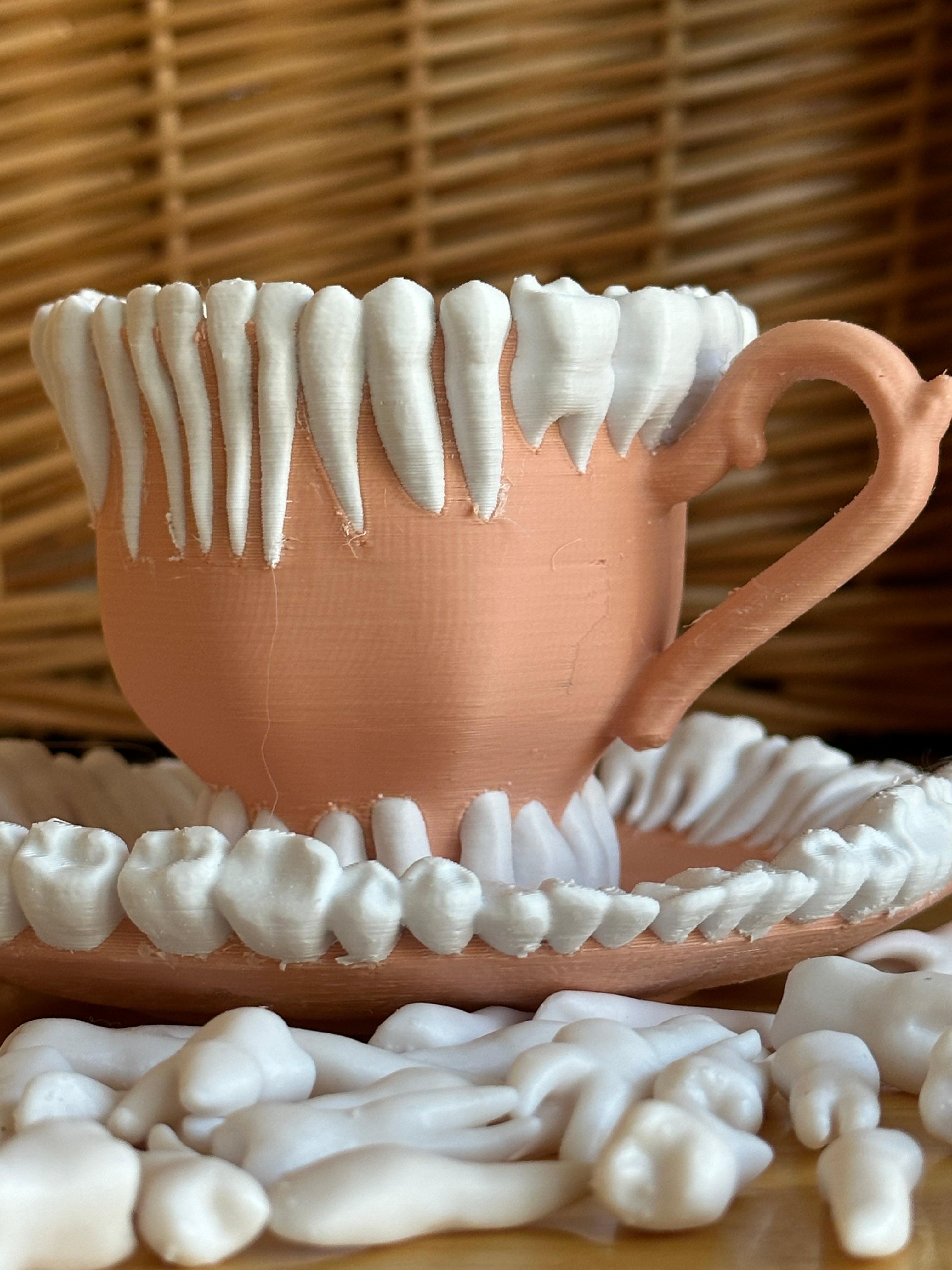 Cup of Teeth - Teacup 3d model
