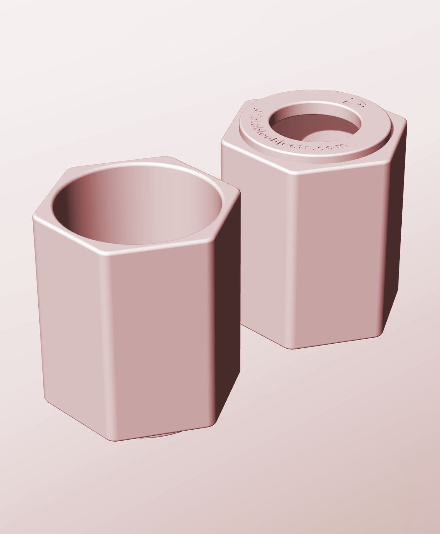 CH68-90-P Stacking pierced component box bin for makers 3d model
