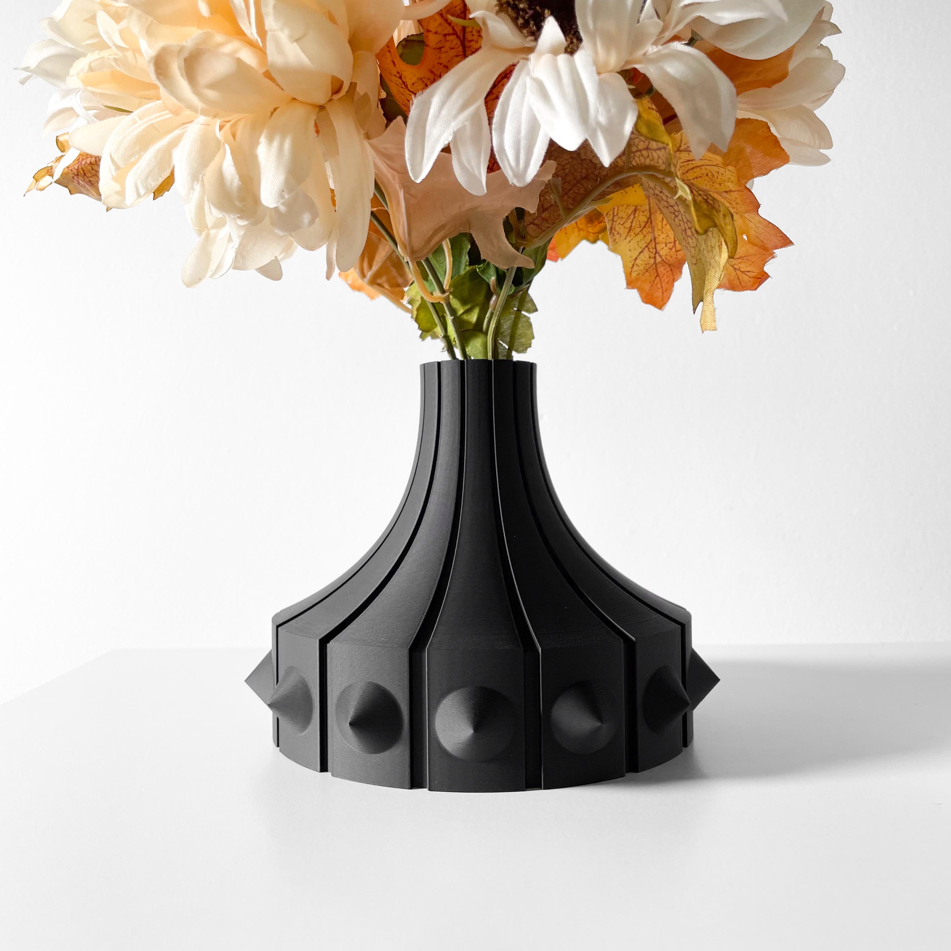 The Rinsu Short Vase, Modern and Unique Home Decor for Dried and Preserved Flower Arrangement 3d model