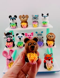 Mother's Day Roseables Bear Group 3d model
