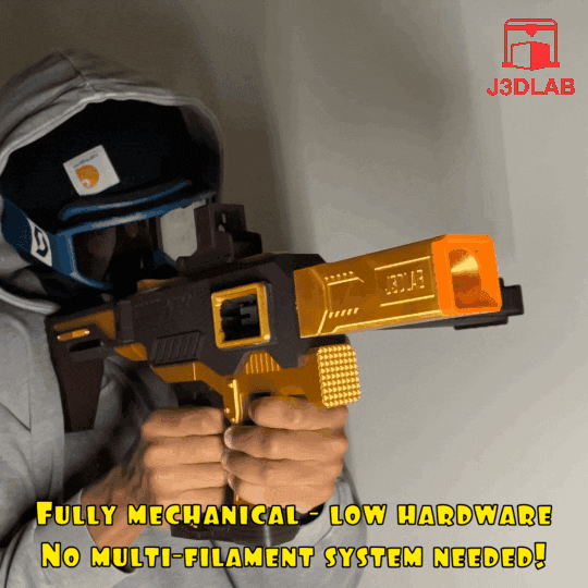 Dart Blaster SMG Onyx Nerf Cosplay Rifle Replica Firearm Mechanical Gift 3d model