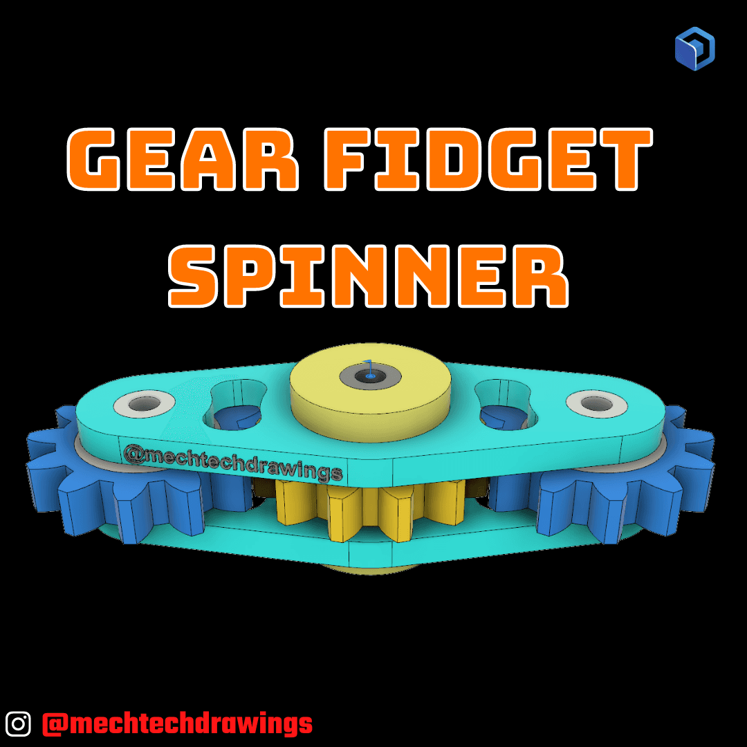 Gear Fidget Spinner.stl 3d model