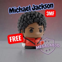 Michael Jackson Fan Art FREE MegaLab3d 3d model