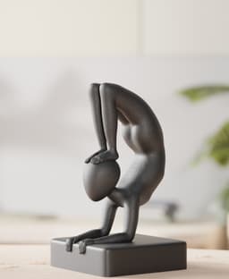Yogi Guy – Abstract Minimalist Yoga Sculpture 3d model