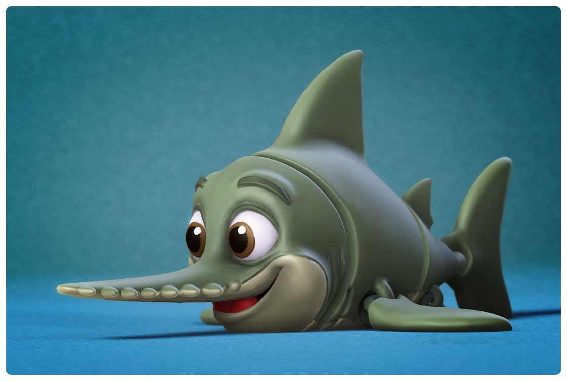 Flexi Sawfish 3d model