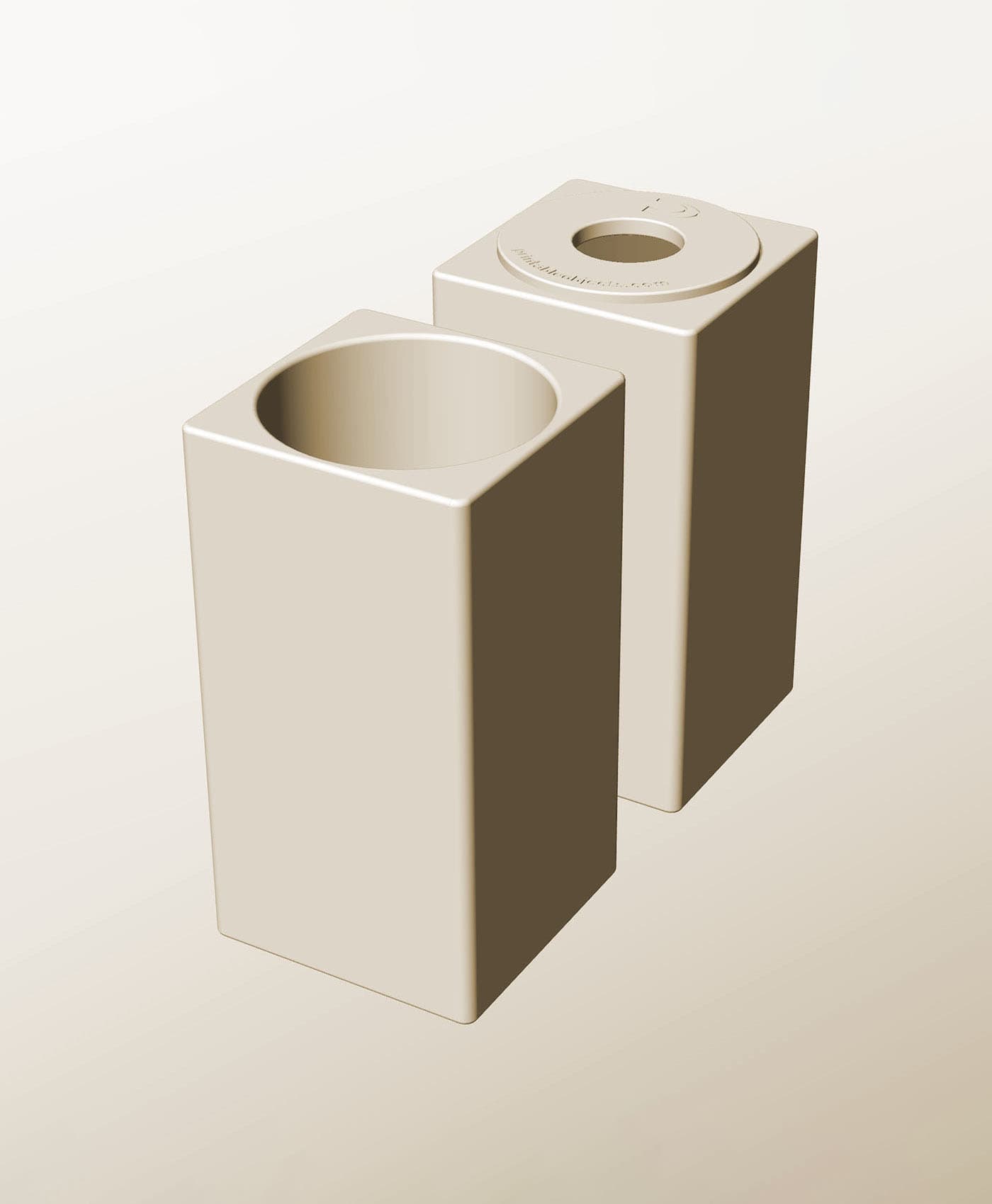 CS96-200-P Modular Stacking pierced container for home decor 3d model