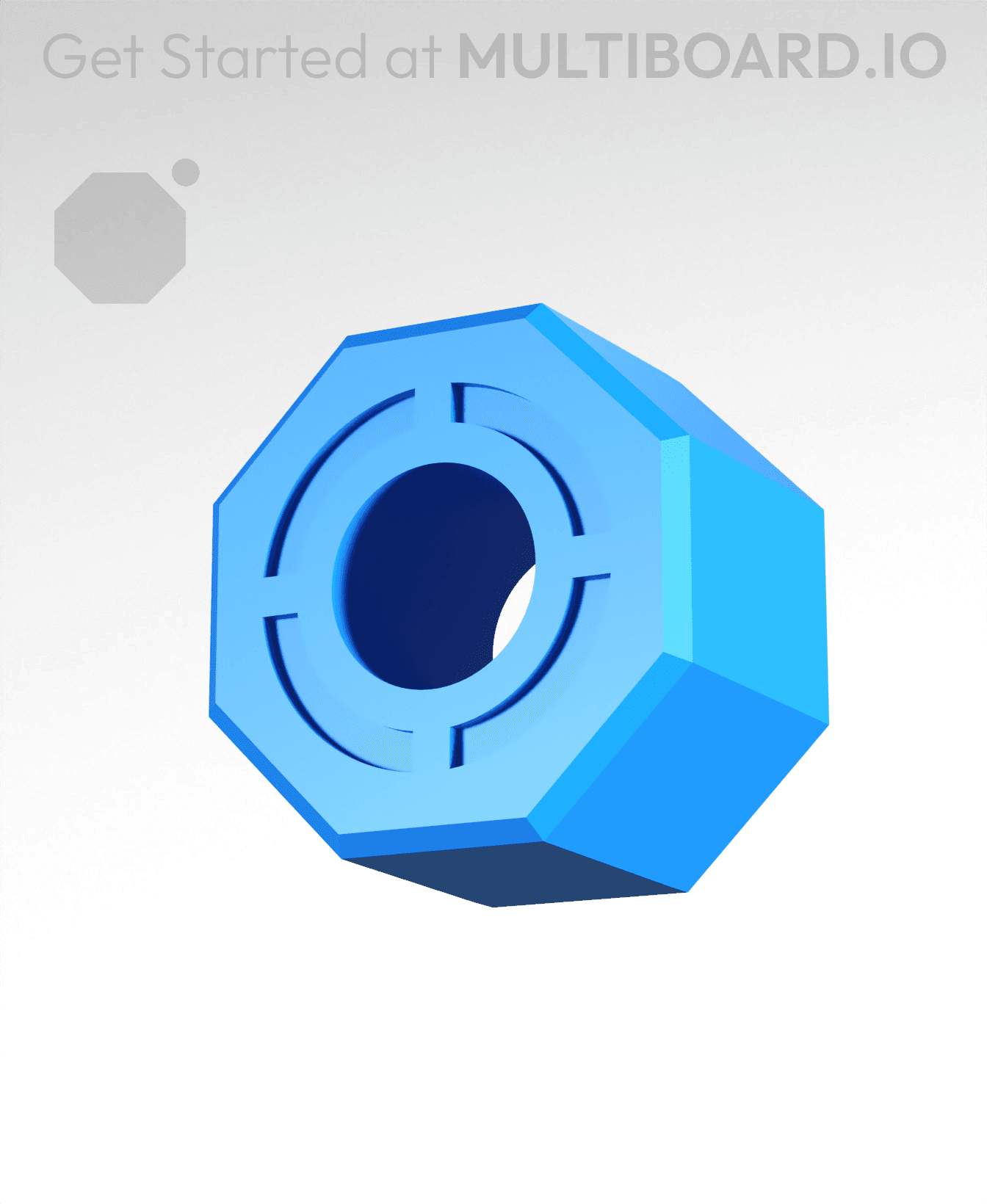 Heat Set Insert - Push-Fit - M4 Short 3d model