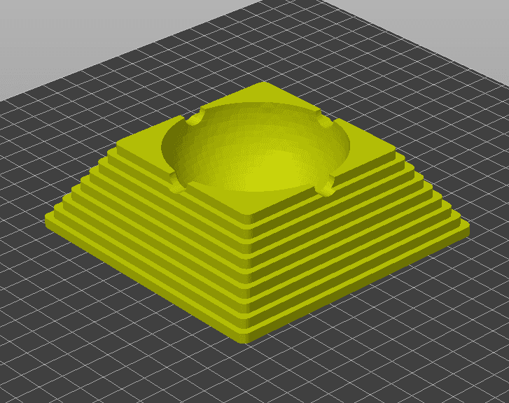 pyramid ashtray 3d model