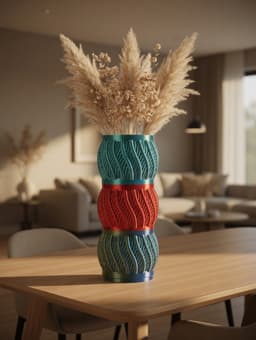 Woven Texture Pot – Versatile Mini Vase & Organizer (Print in Any Color!) 3d model