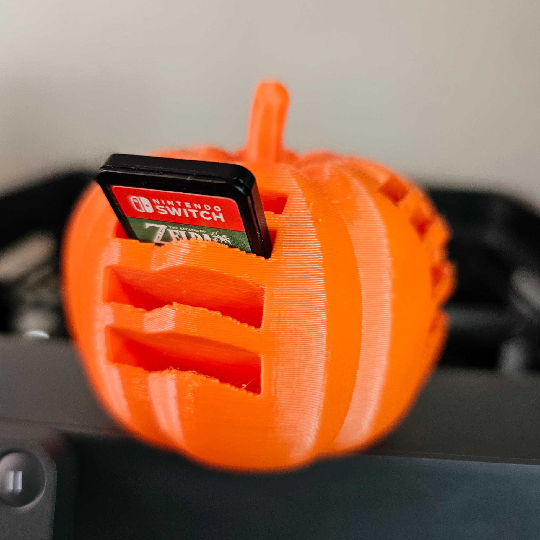Pumpkin Switch Game Holder 3d model