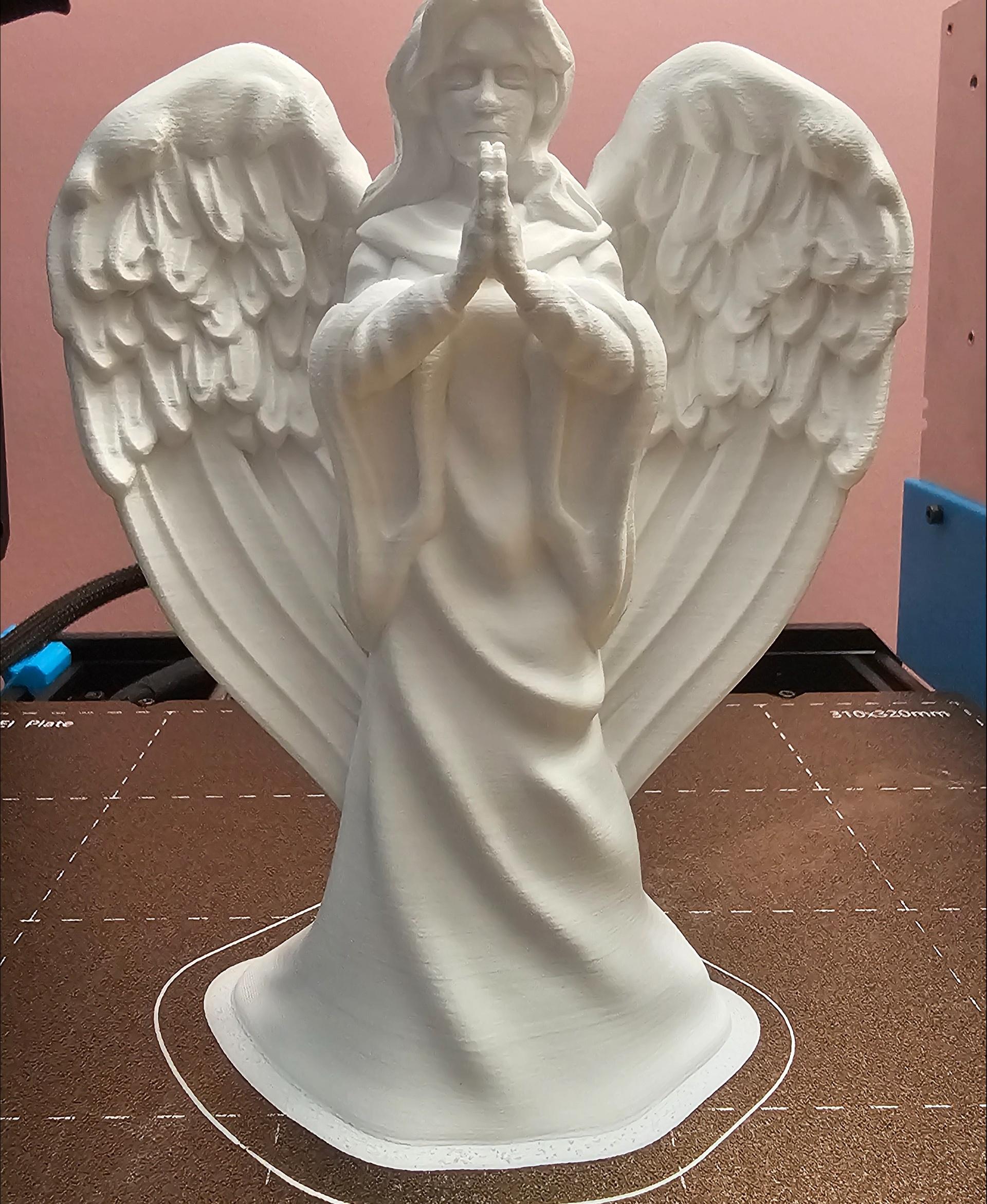 Christmas Angel - Full sized print using filaments.ca Milk White PLA - 3d model