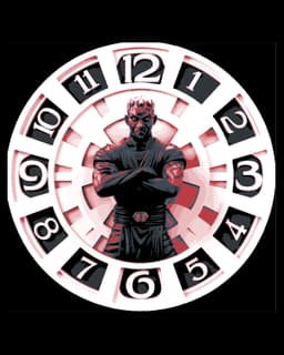Fan Art - Star Wars Character Darth Maul Clockface 3d model