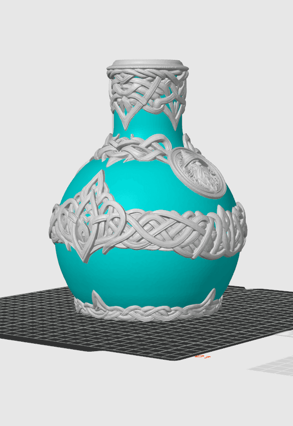 Wizard Potion Bottle Dice Tower With Storage 3d model