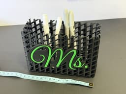 R7 Lattice Magnetic Marker Basket | Personalized Initial | Mr. Mrs. Ms. A–Z | R7Makers 3d model