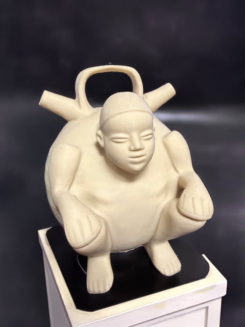 Pre-Columbian Stirrup Vessel - Hollow 3d model