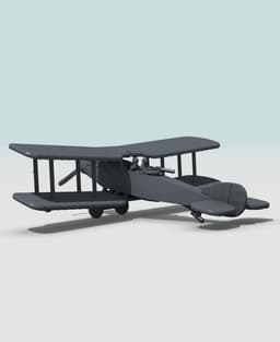 1:144 Bristol F.2a 3d model