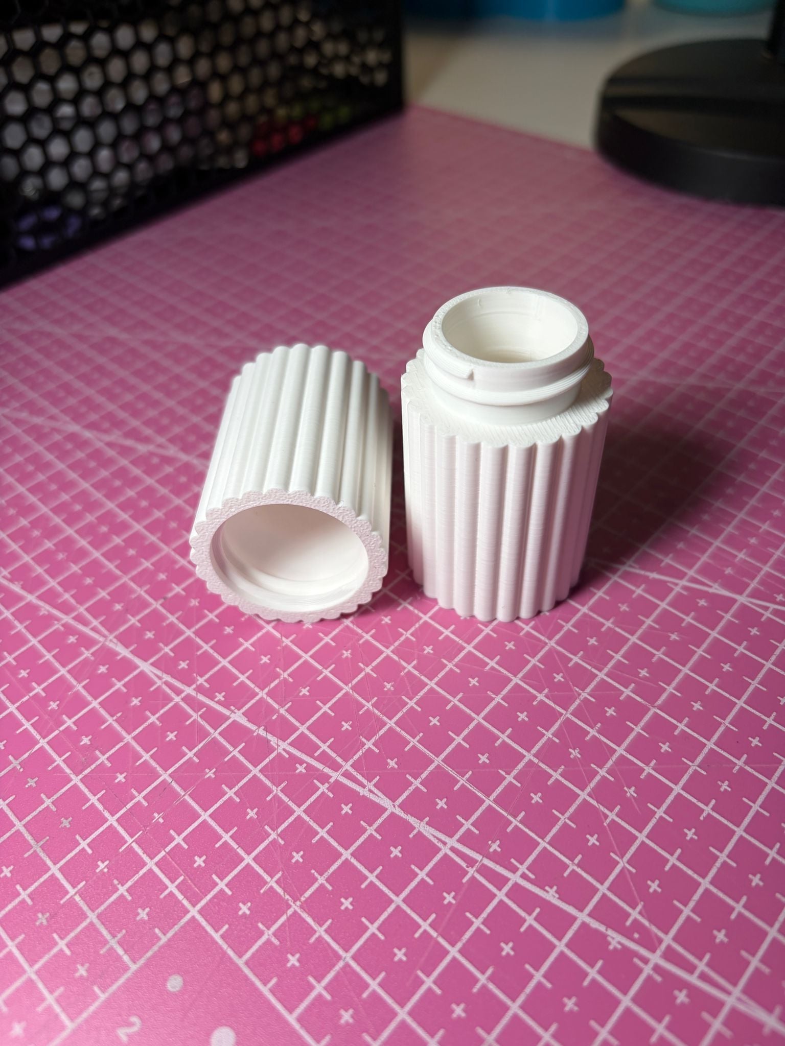 Lines Chapstick Holder 20mm 3d model