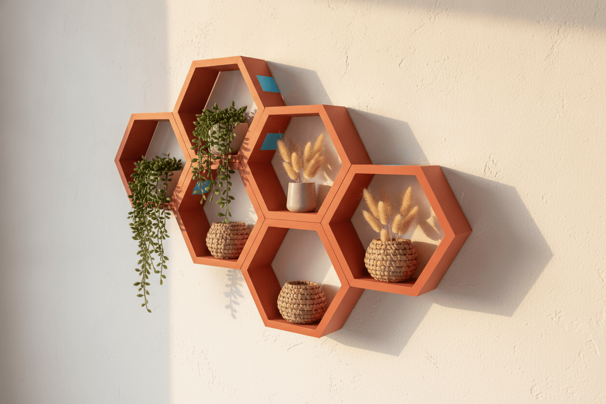 Honeycomb Modular shelf Unit 3d model