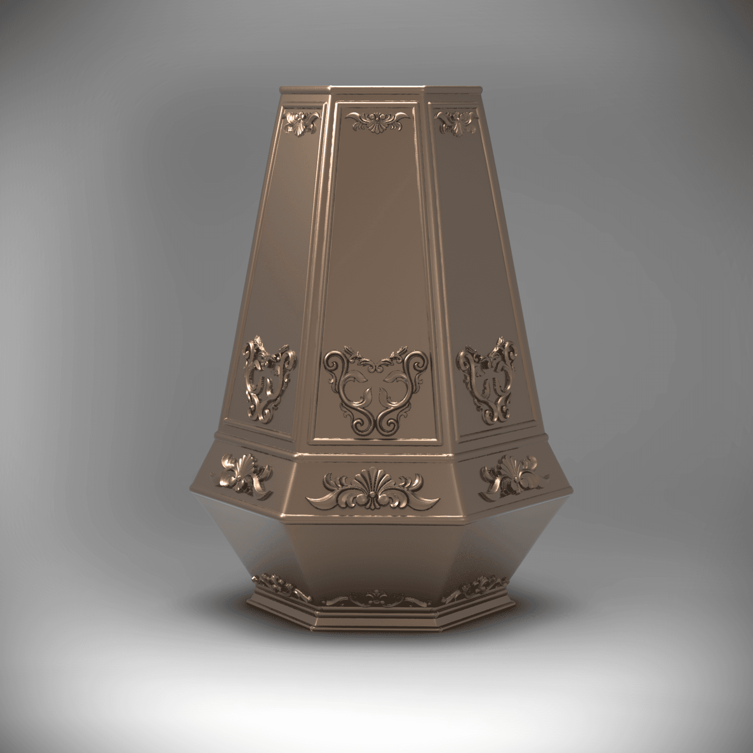 Fancy Vase (+Bambu 3mf Dual Color) 3d model