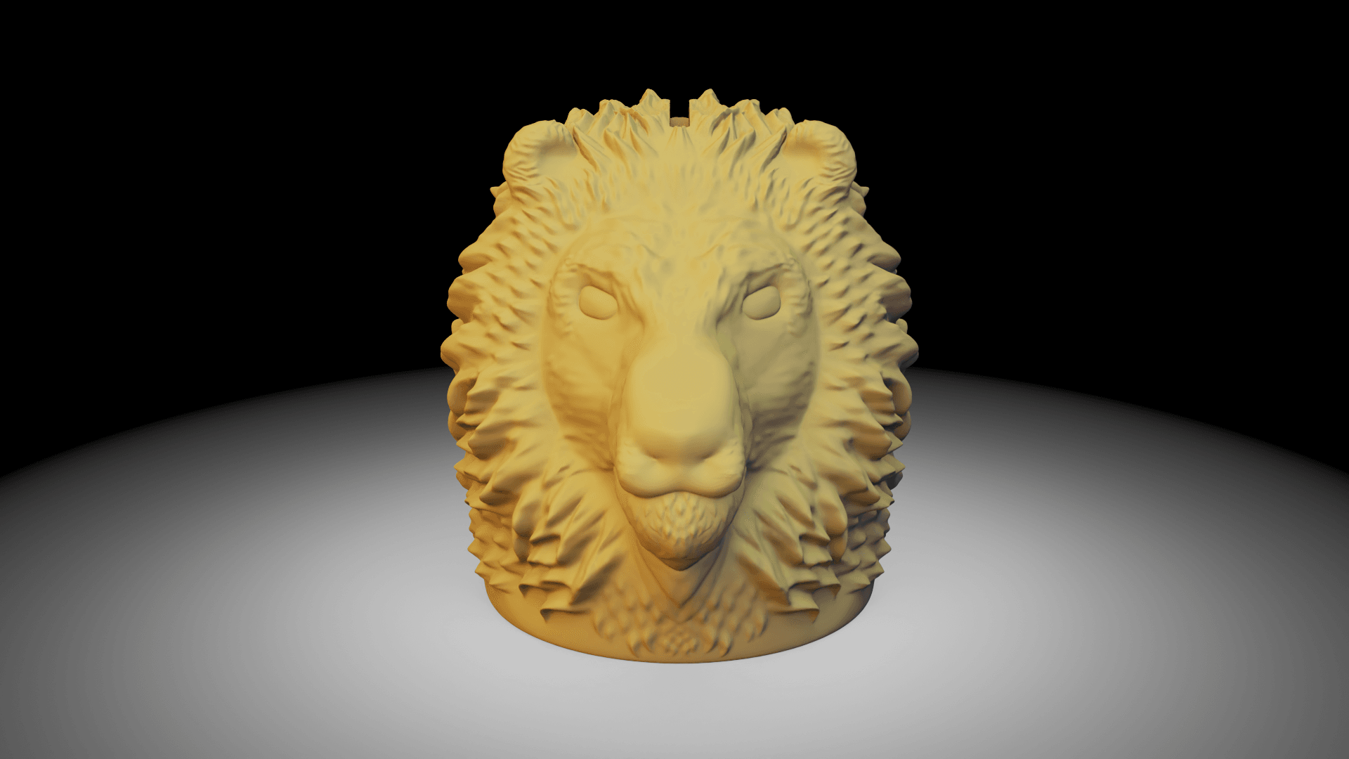 Lion Coin Bank 3d model