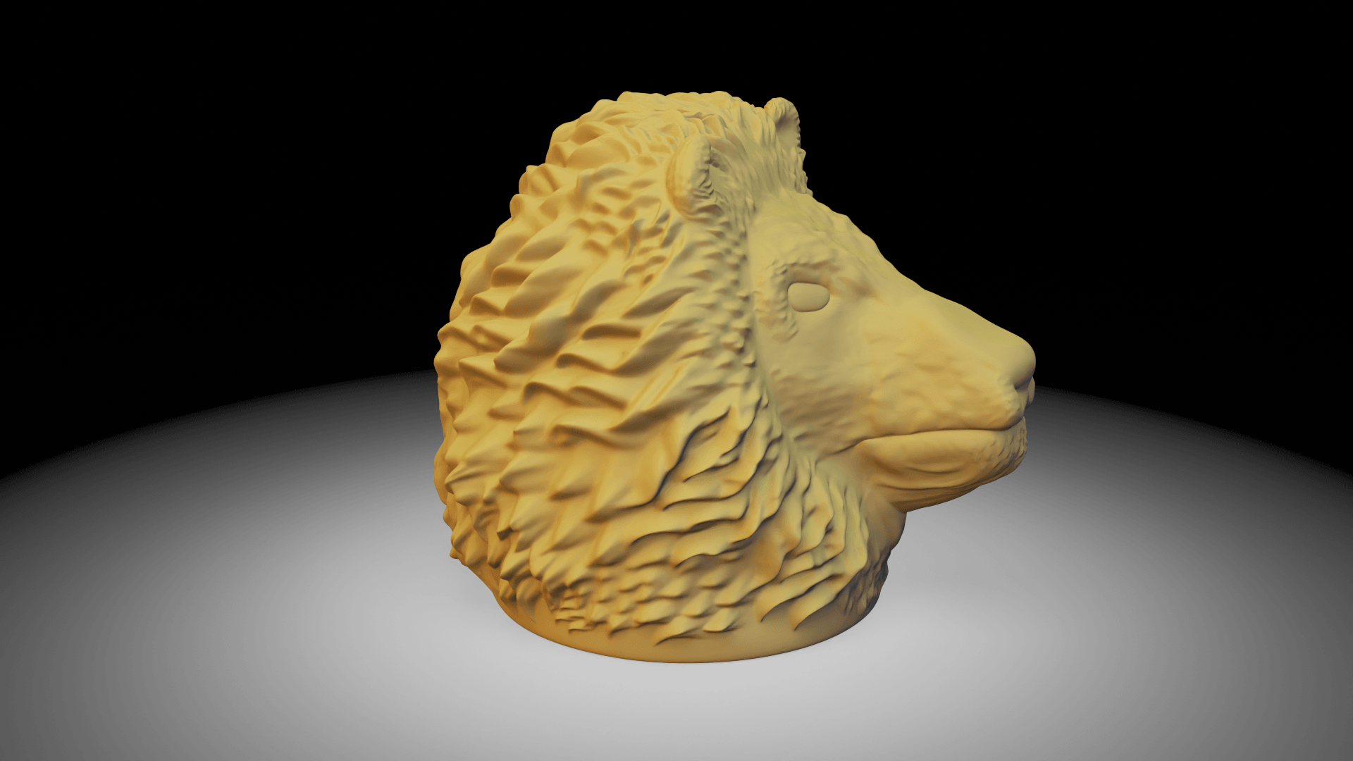 Lion Coin Bank 3d model
