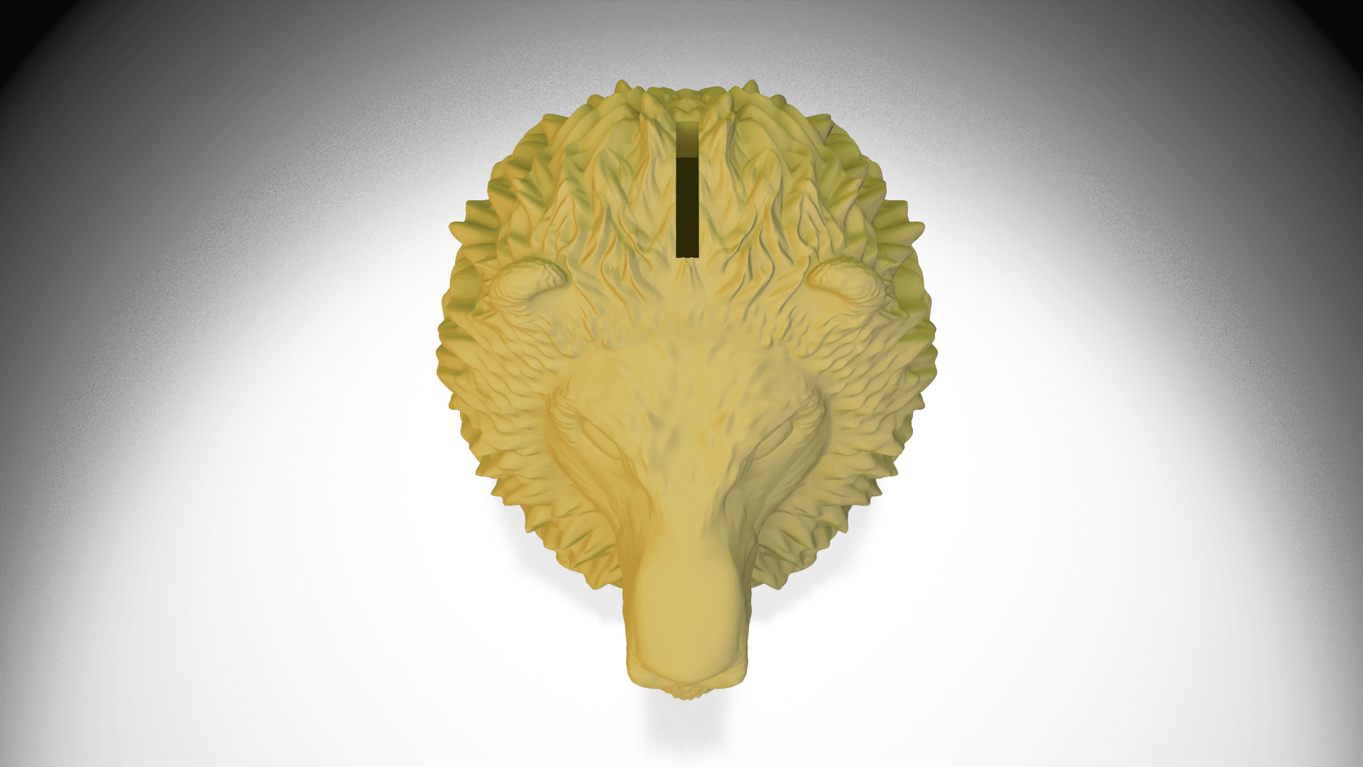 Lion Coin Bank 3d model
