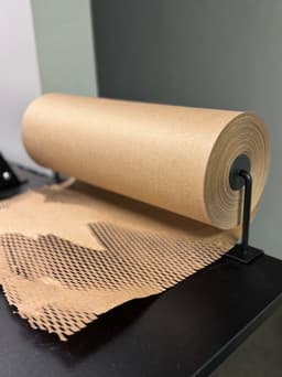 Honeycomb Packing Paper Tabletop Dispenser Collars.3mf 3d model