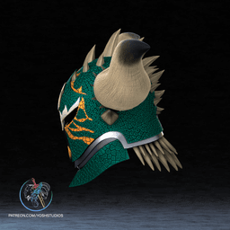 MH Nergigante Helmet 3D Printer File STL 3d model