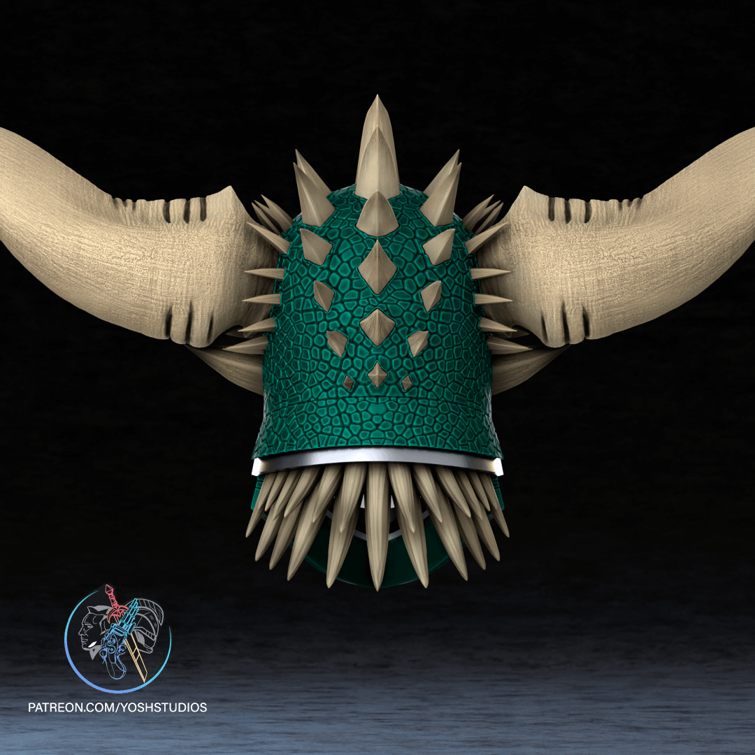 MH Nergigante Helmet 3D Printer File STL 3d model
