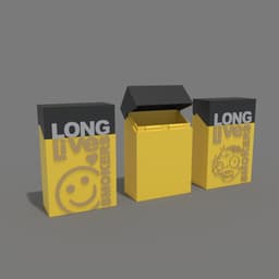 Cigarette Case Tobacco VS Zombie 3d model
