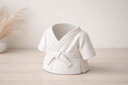 Judo Gi Pen Holder STL β Minimalist Martial Arts Desk Organizer β Cute Belted Kimono Pencil Cup β 3D 3d model