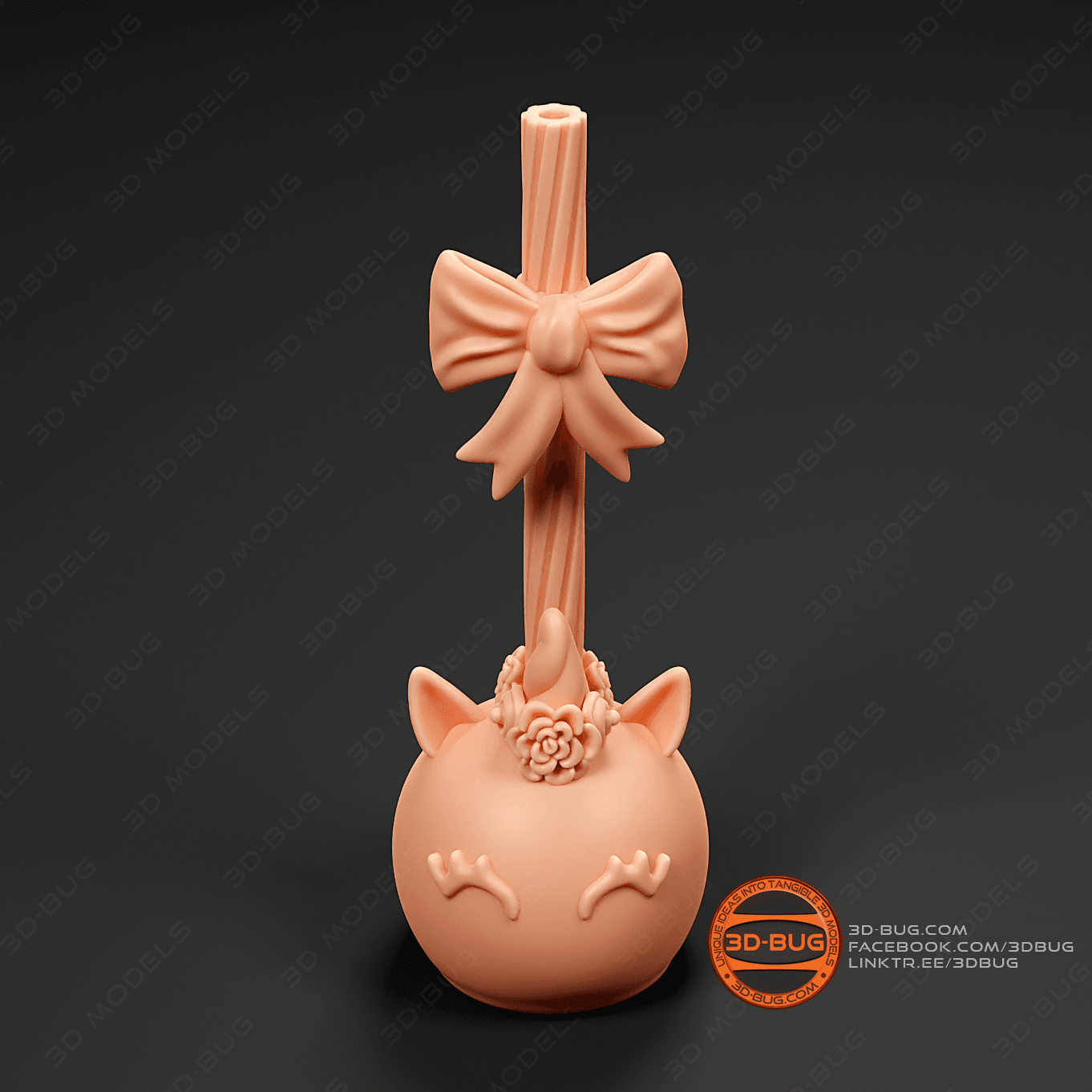 Candy in unicorn style 3d model