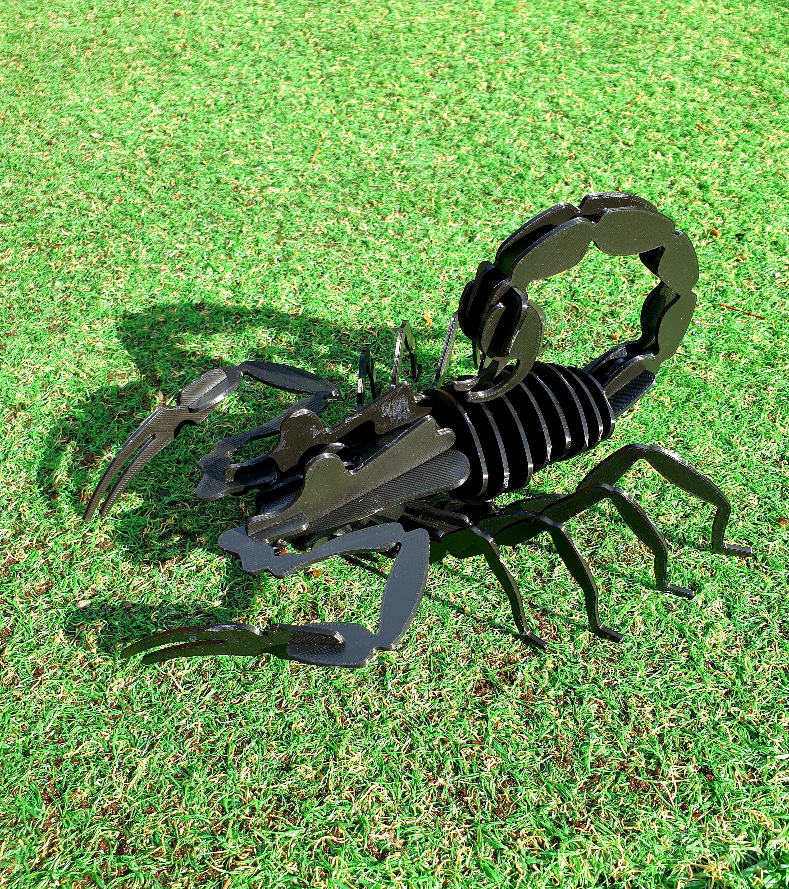 Scorpion kitcard puzzle 3d model