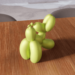 Laying Balloon Dog - Modern Pop Art Sculpture 3d model