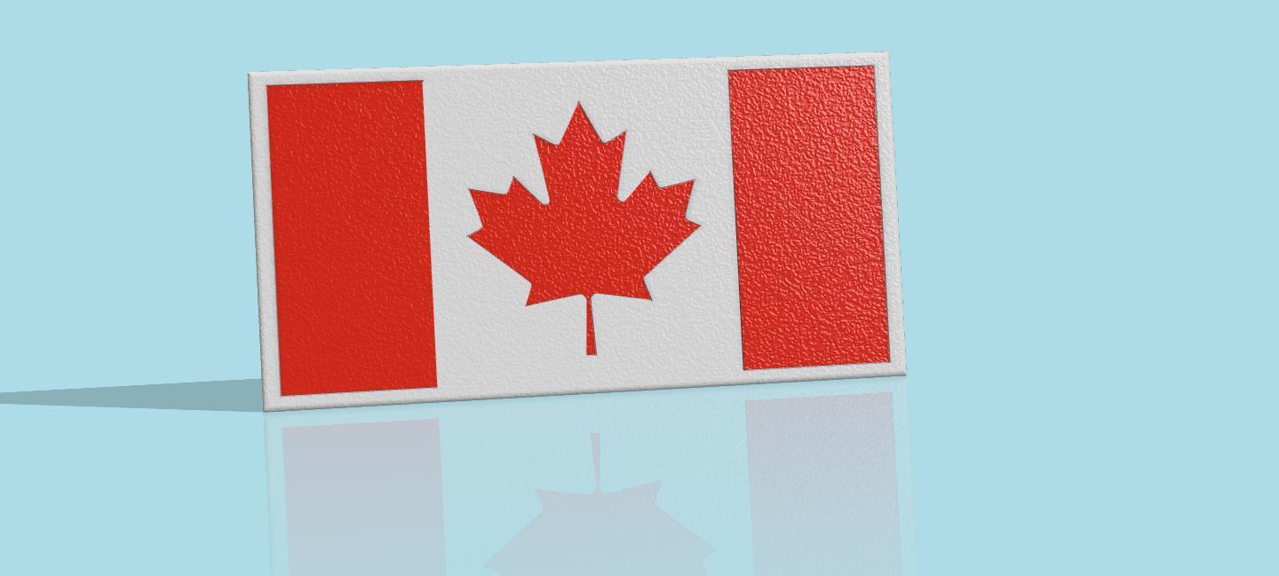 The Canadian Flag 3d model