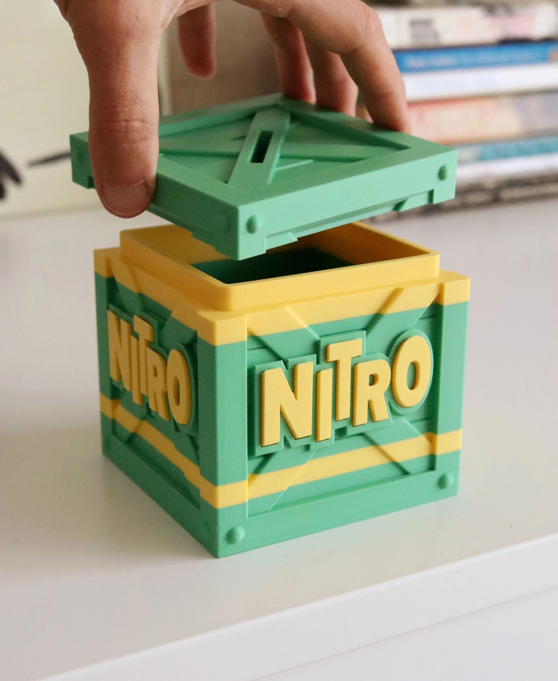 NITRO crate - Secret box + Piggy bank + Container 3d model