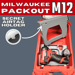 Milwaukee Packout M12 Drill & Battery Organizer with Secret AirTag Holder 3d model