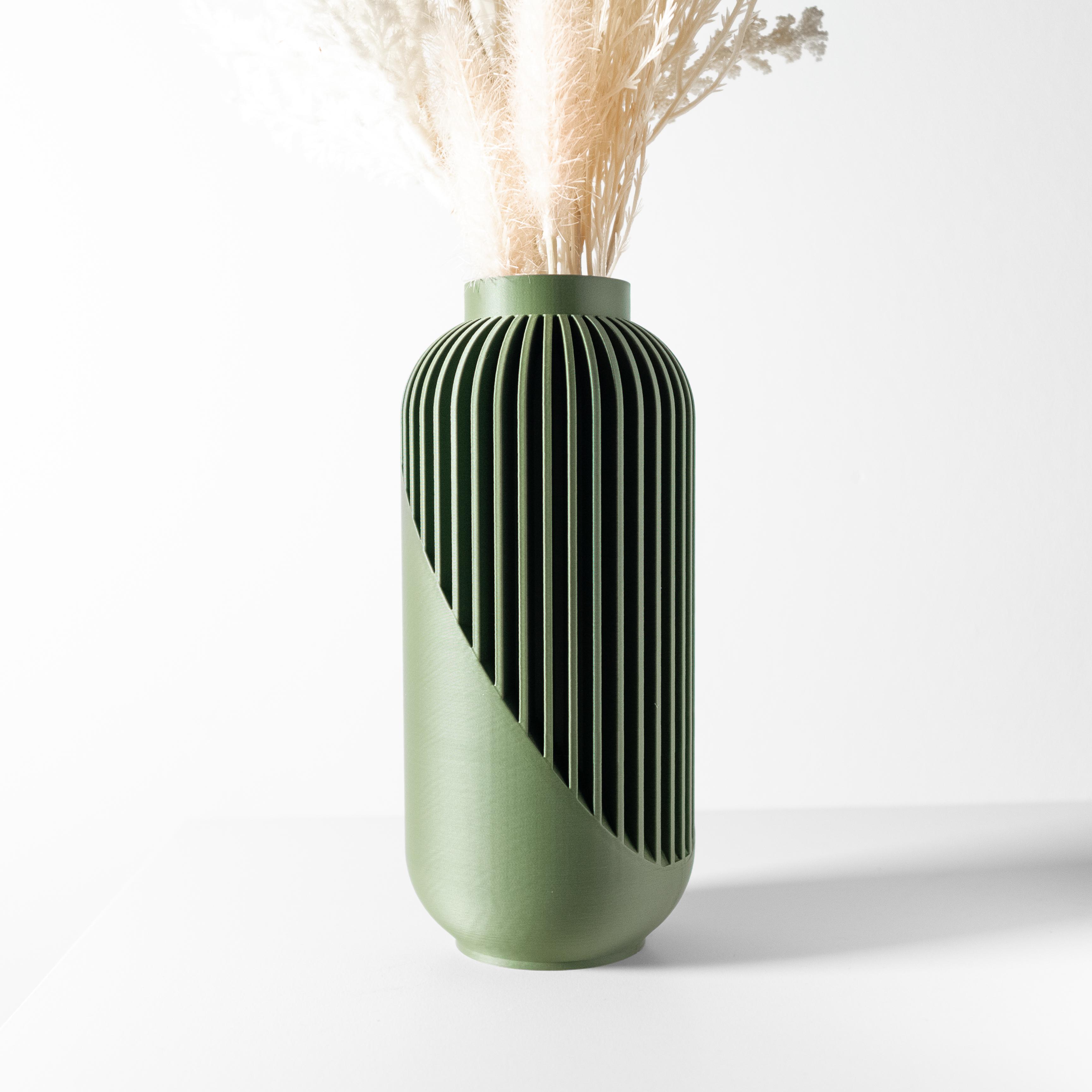The Yao Vase, Modern and Unique Home Decor for Dried and Preserved Flower Arrangement  | STL File 3d model