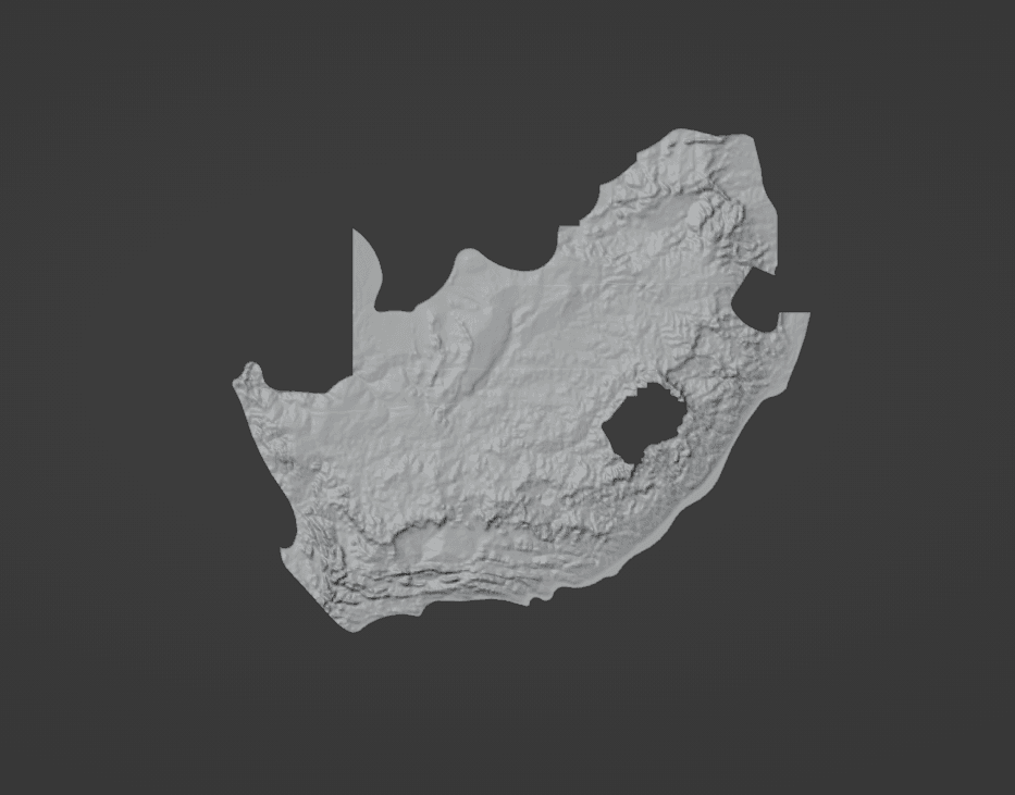 Puzzle of South Africa 3d model