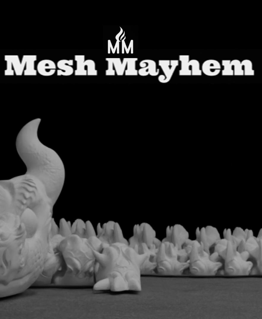 Mesh Mayhem Articulated Dragon 12 3d model