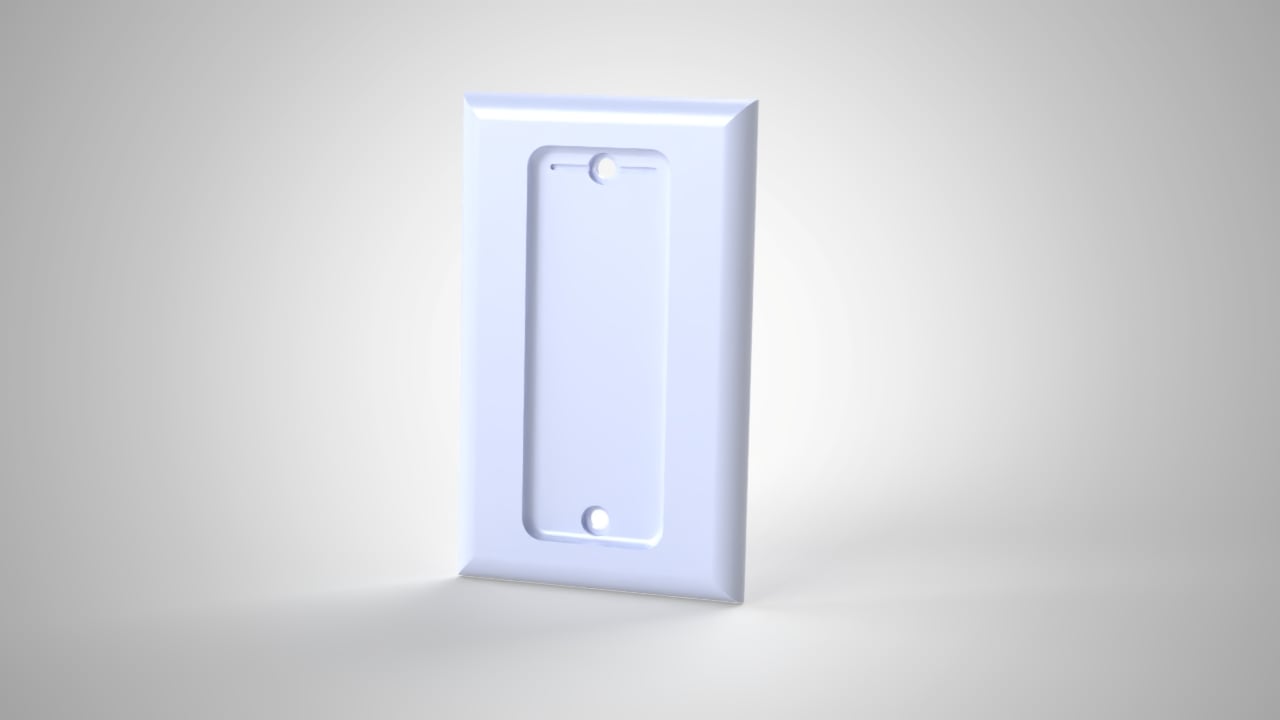 Single Gang Philips Hue Remote Holder 3d model