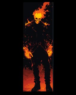 Flames of Hell comes with Ghost Rider - Set of Bookmarks 3d model